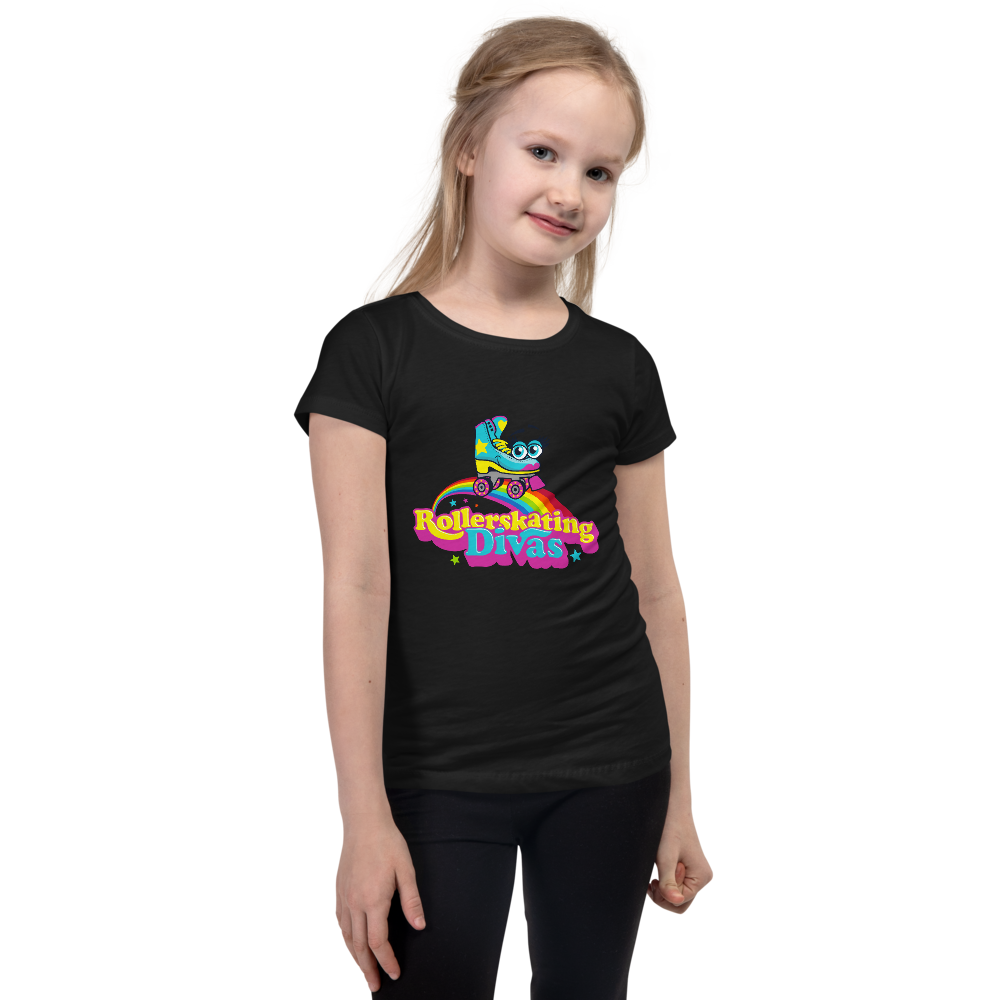 Rollerskating Divas Logo Girl's T-Shirt